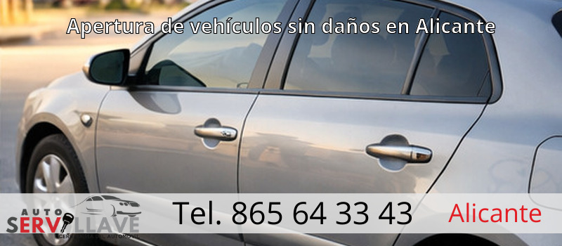 Apertura de vehículos sin daños en Alicante
