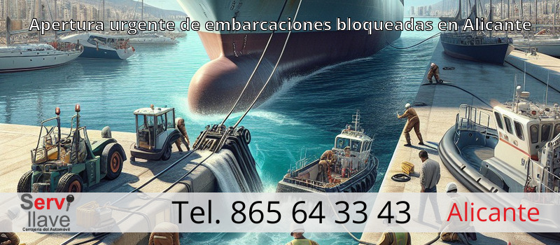 Apertura urgente de embarcaciones bloqueadas en Alicante