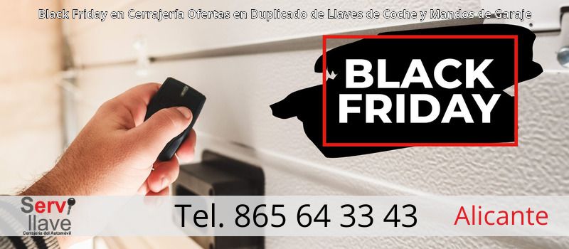 Black Friday en Cerrajería Ofertas en Duplicado de Llaves de Coche y Mandos de Garaje