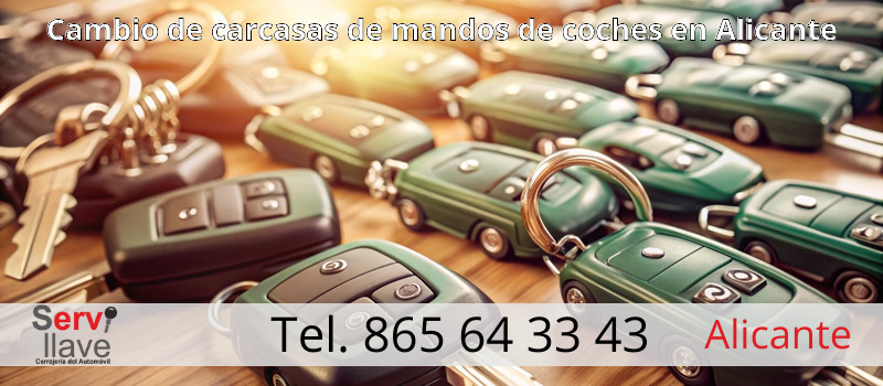 Cambio de carcasas de mandos de coches en Alicante