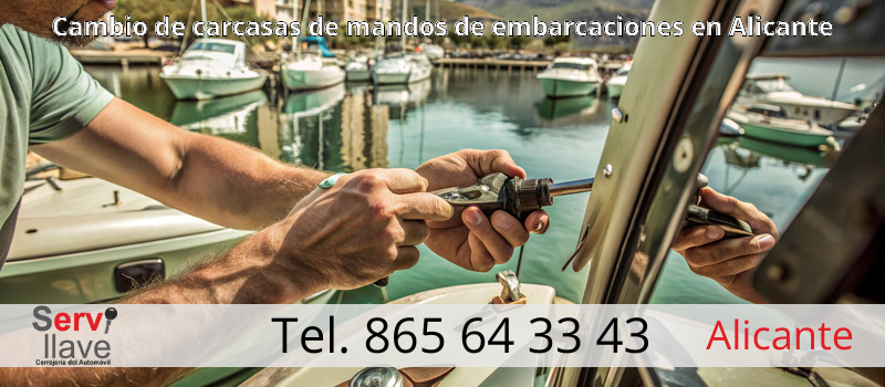 Cambio de carcasas de mandos de embarcaciones en Alicante