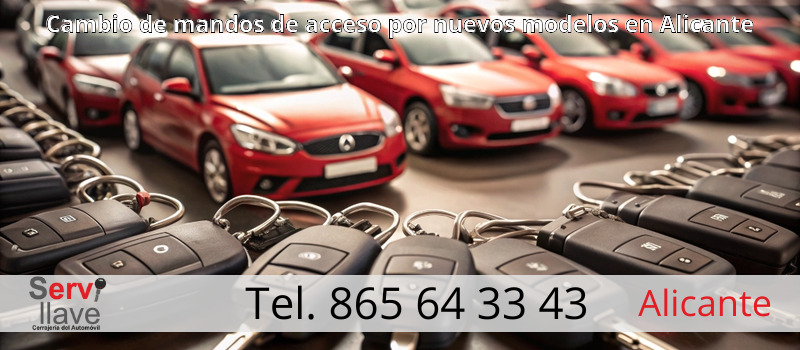 Cambio de mandos de acceso por nuevos modelos en Alicante