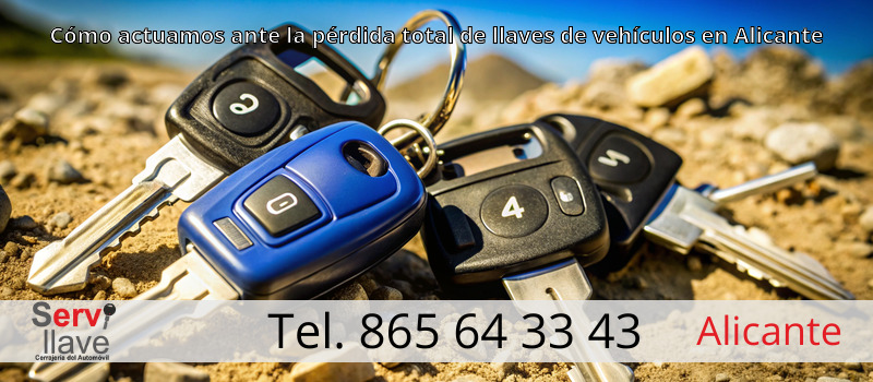 Cómo actuamos ante la pérdida total de llaves de vehículos en Alicante