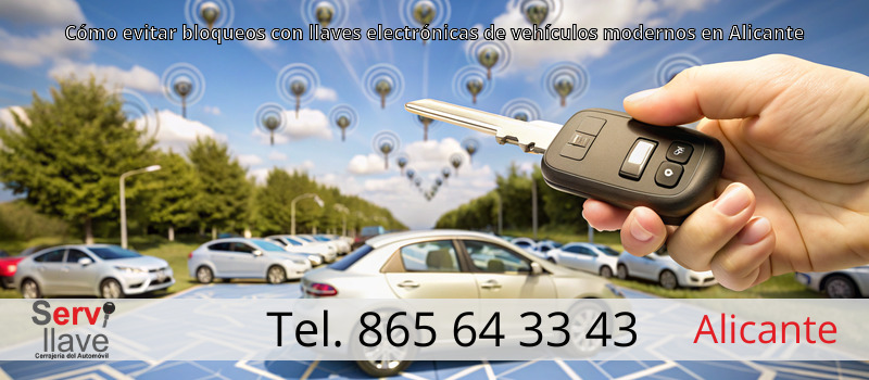 Cómo evitar bloqueos con llaves electrónicas de vehículos modernos en Alicante