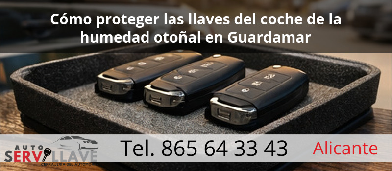 Cómo proteger las llaves del coche de la humedad otoñal en Guardamar