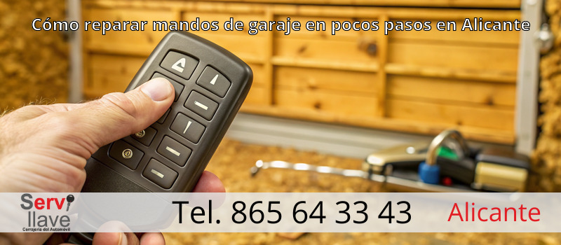 Cómo reparar mandos de garaje en pocos pasos en Alicante
