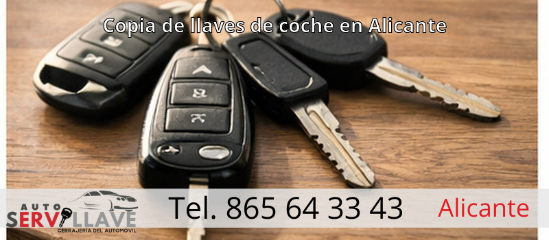 Copia de llaves de coche en Alicante