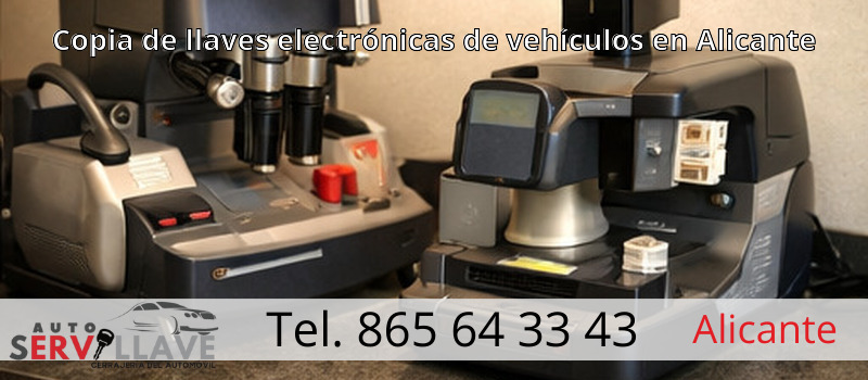Copia de llaves electrónicas de vehículos en Alicante