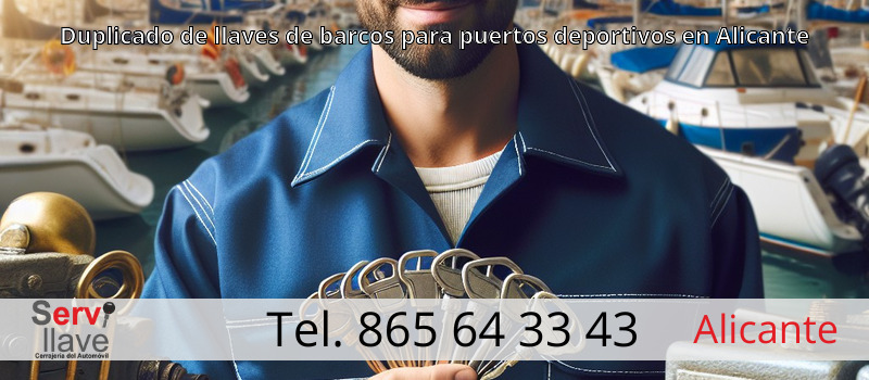 Duplicado de llaves de barcos para puertos deportivos en Alicante