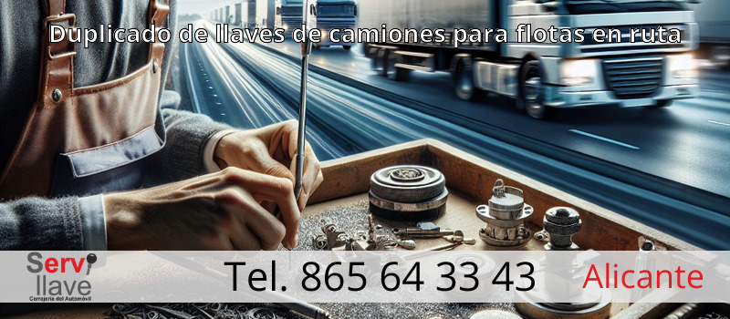Duplicado de llaves de camiones para flotas en ruta
