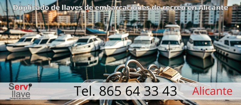 Duplicado de llaves de embarcaciones de recreo en Alicante