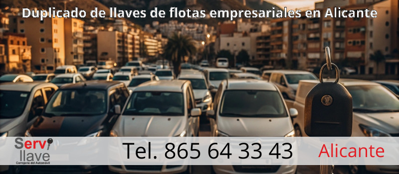 Duplicado de llaves de flotas empresariales en Alicante