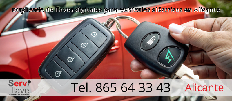 Duplicado de llaves digitales para vehículos eléctricos en Alicante