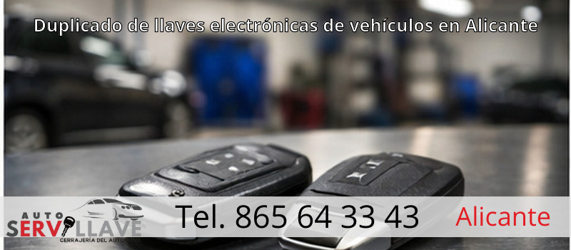 Duplicado de llaves electrónicas de vehículos en Alicante