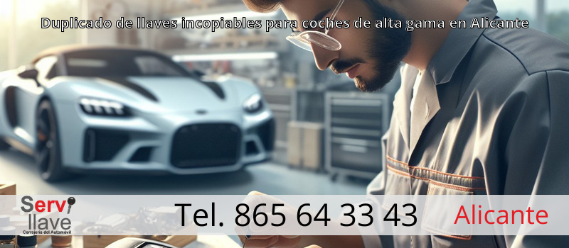 Duplicado de llaves incopiables para coches de alta gama en Alicante