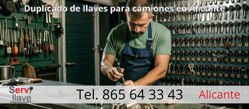 Duplicado de llaves para camiones en Alicante