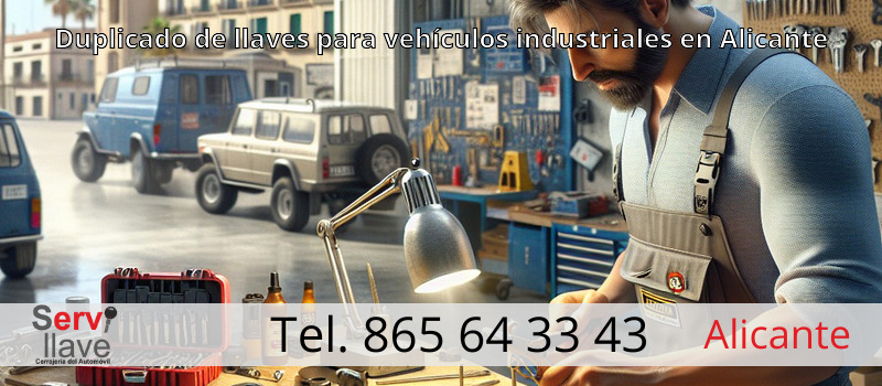 Duplicado de llaves para vehículos industriales en Alicante