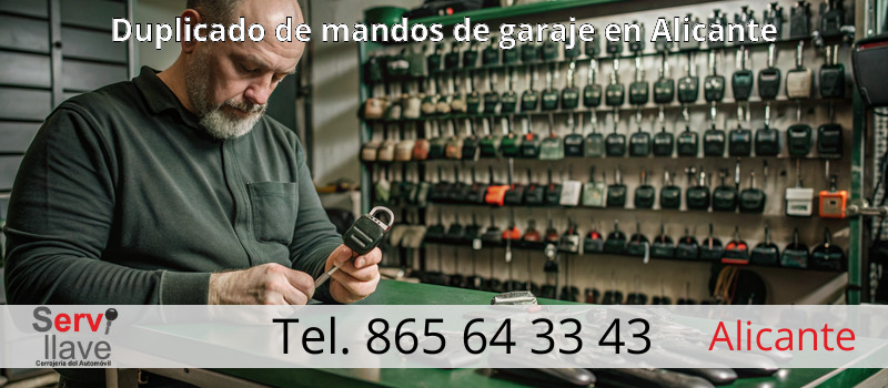 Duplicado de mandos de garaje en Alicante