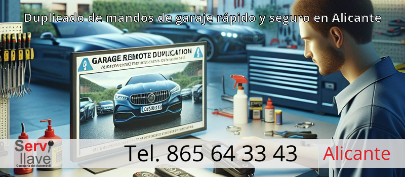 Duplicado de mandos de garaje rápido y seguro en Alicante