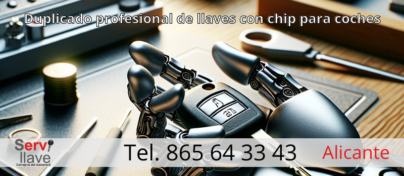 Duplicado profesional de llaves con chip para coches