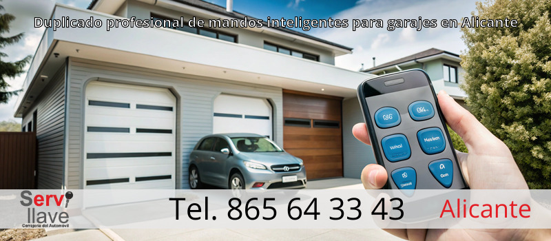 Duplicado profesional de mandos inteligentes para garajes en Alicante