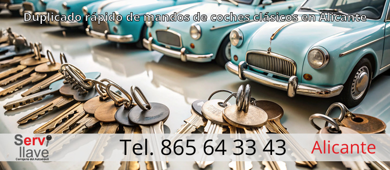 Duplicado rápido de mandos de coches clásicos en Alicante