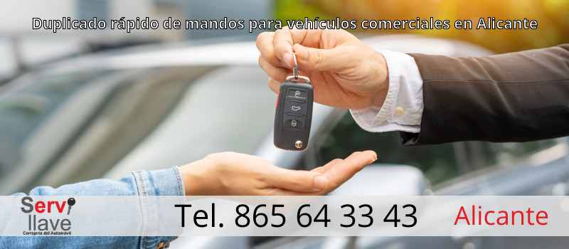 Duplicado rápido de mandos para vehículos comerciales en Alicante