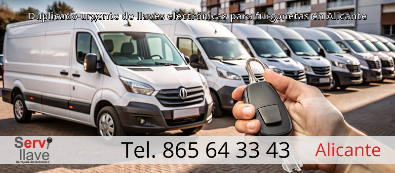 Duplicado urgente de llaves electrónicas para furgonetas en Alicante Duplicado urgente de llaves electrónicas para furgonetas en Alicante