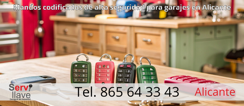 Mandos codificados de alta seguridad para garajes en Alicante