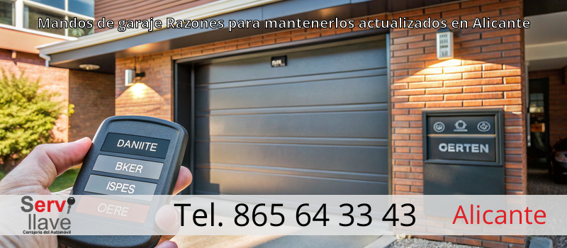 Mandos de garaje Razones para mantenerlos actualizados en Alicante