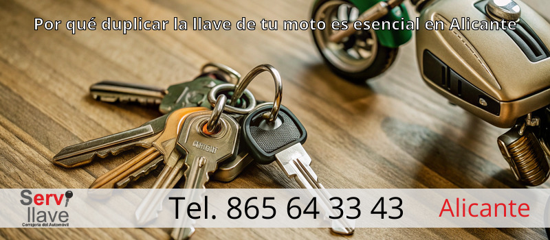 Por qué duplicar la llave de tu moto es esencial en Alicante