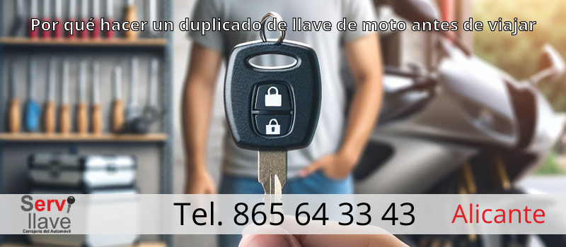 Por qué hacer un duplicado de llave de moto antes de viajar