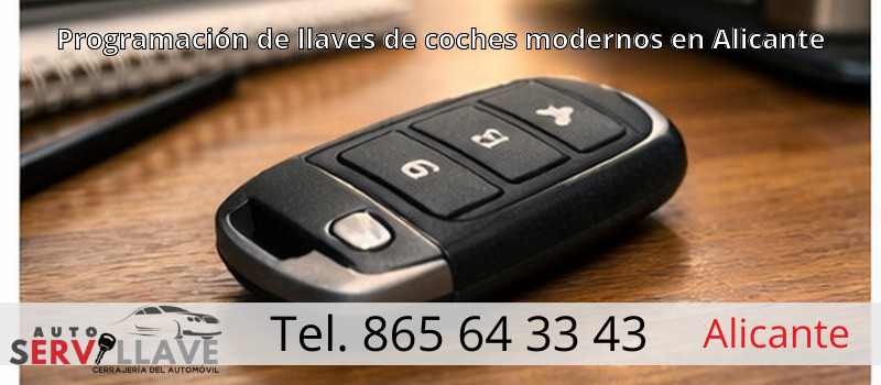 Programación de llaves de coches modernos en Alicante