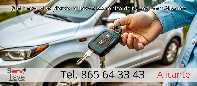Qué hacer si se pierde la llave electrónica de tu coche en Alicante