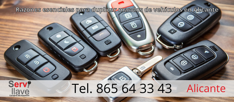 Razones esenciales para duplicar mandos de vehículos en Alicante
