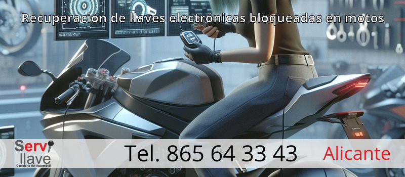 Recuperación de llaves electrónicas bloqueadas en motos