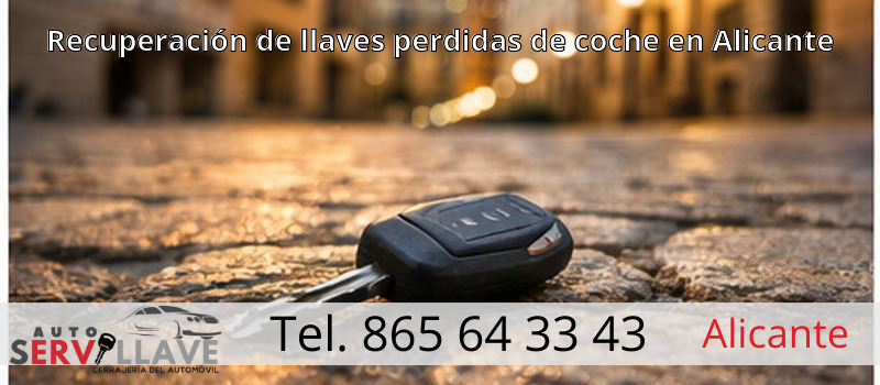 Recuperación de llaves perdidas de coche en Alicante