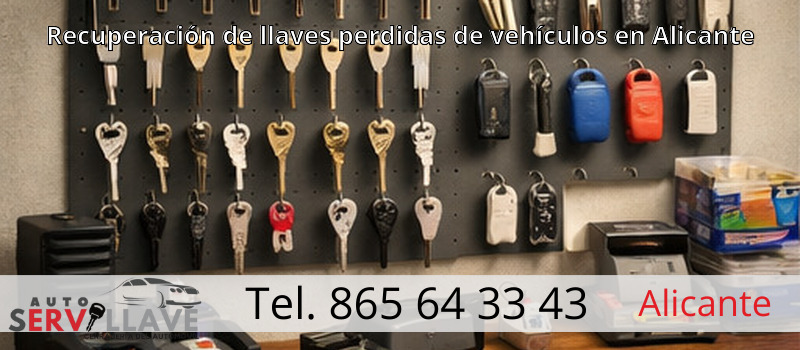 Recuperación de llaves perdidas de vehículos en Alicante