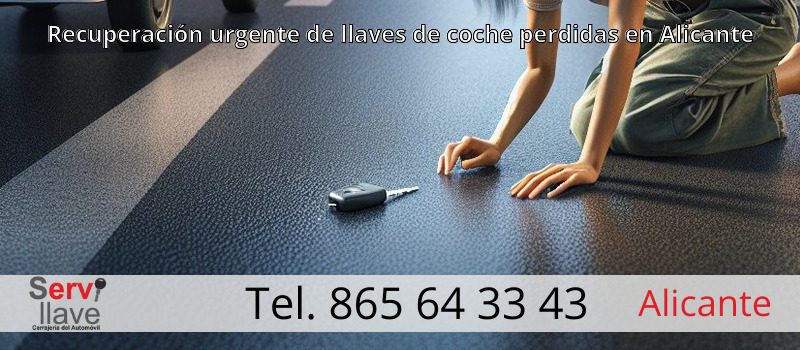 Recuperación urgente de llaves de coche perdidas en Alicante