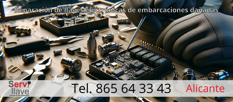 Reparación de llaves electrónicas de embarcaciones dañadas
