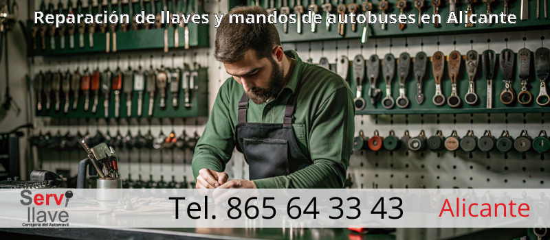 Reparación de llaves y mandos de autobuses en Alicante