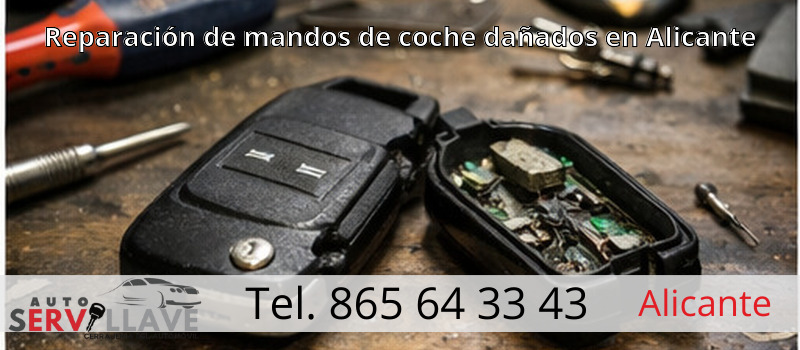 Reparación de mandos de coche dañados en Alicante
