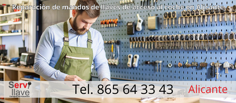 Reparación de mandos de llaves de acceso al coche en Alicante