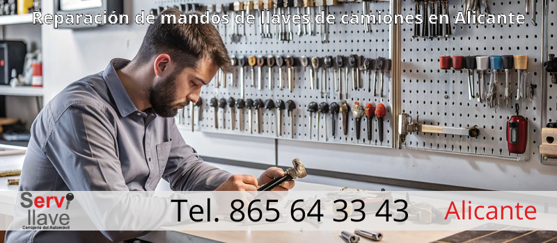 Reparación de mandos de llaves de camiones en Alicante