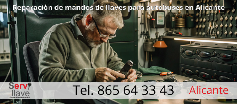 Reparación de mandos de llaves para autobuses en Alicante