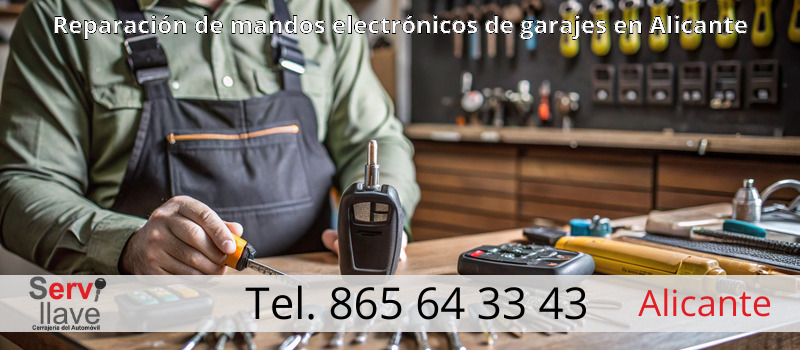 Reparación de mandos electrónicos de garajes en Alicante