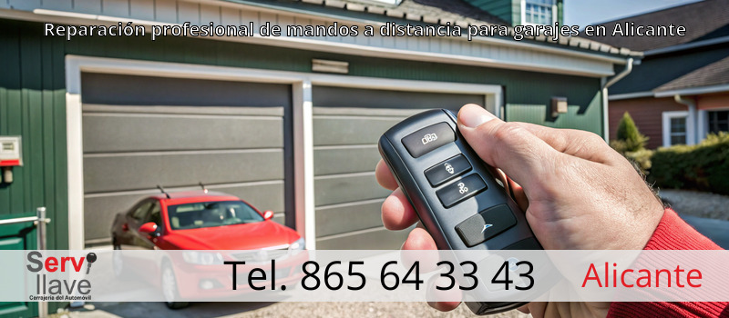 Reparación profesional de mandos a distancia para garajes en Alicante