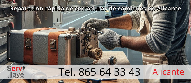 Reparación rápida de cerraduras de camiones en Alicante