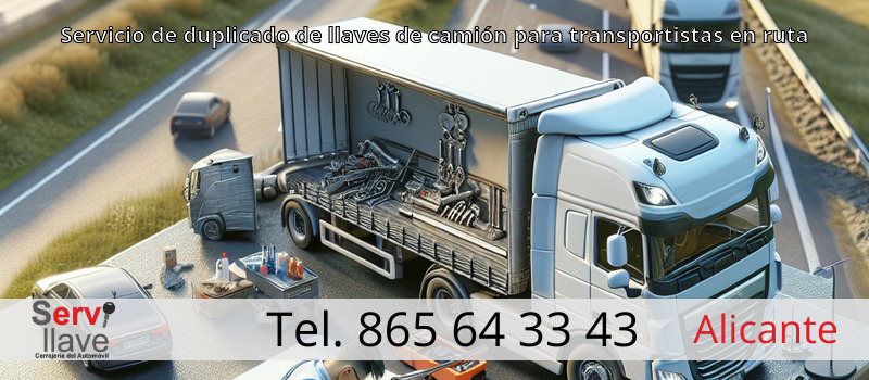 Servicio de duplicado de llaves de camión para transportistas en ruta