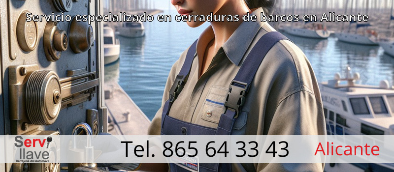 Servicio especializado en cerraduras de barcos en Alicante